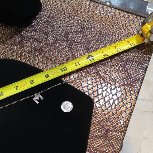 SS Letter “M” Pendant on Chain - Picture 3 of 4